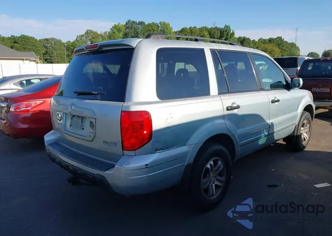 2003 Honda Pilot Ex from USA, damaged, VIN 2HKYF18463H548896